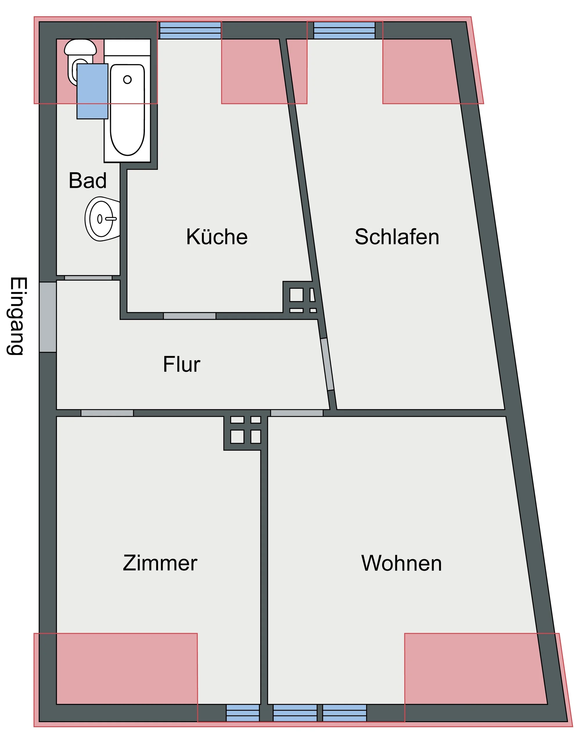 Karlsruhe-Durlach / helle 3-Zimmer-DG-Whg / sofort bezugsfrei!