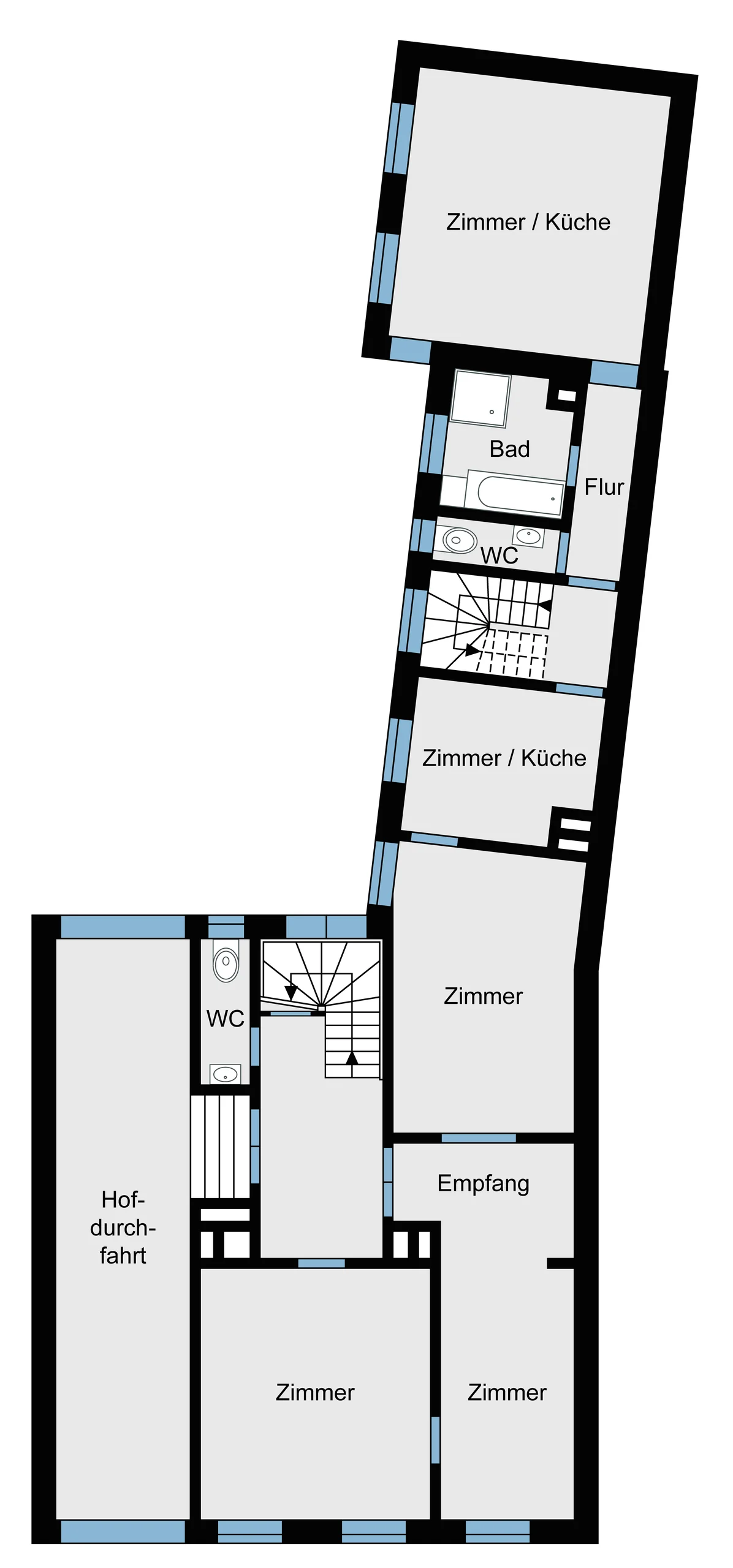 Stilvolles Mehrfamilienhaus mit sechs Einheiten in unmittelbarer Nähe zum Karlsruher Schloss / KA-Innenstadt-West