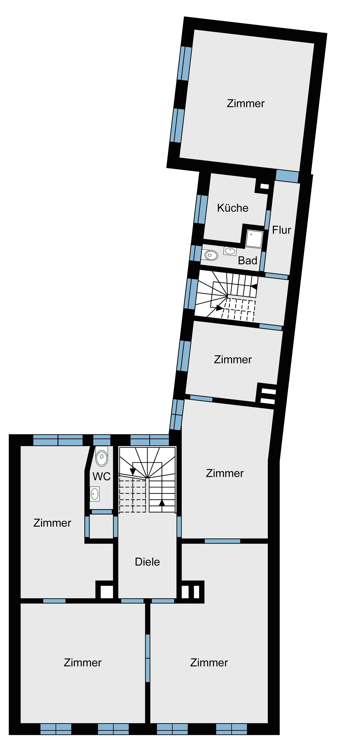 Stilvolles Mehrfamilienhaus mit sechs Einheiten in unmittelbarer Nähe zum Karlsruher Schloss / KA-Innenstadt-West