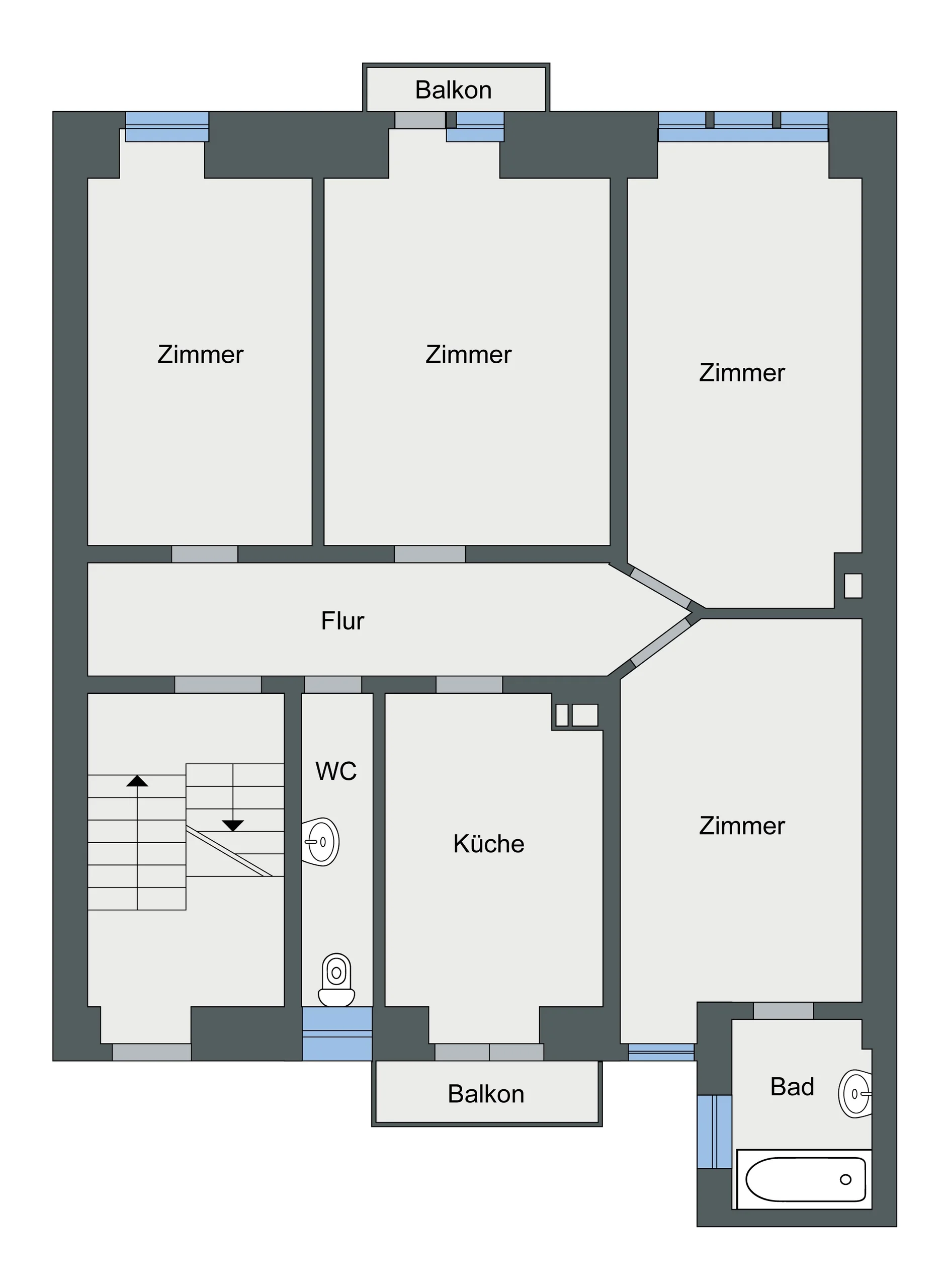 KA-Durlach / stilvolles und gepflegtes MFH mit vier Wohnungen, Garten, Innenhof und Speicherfläche / vermietet