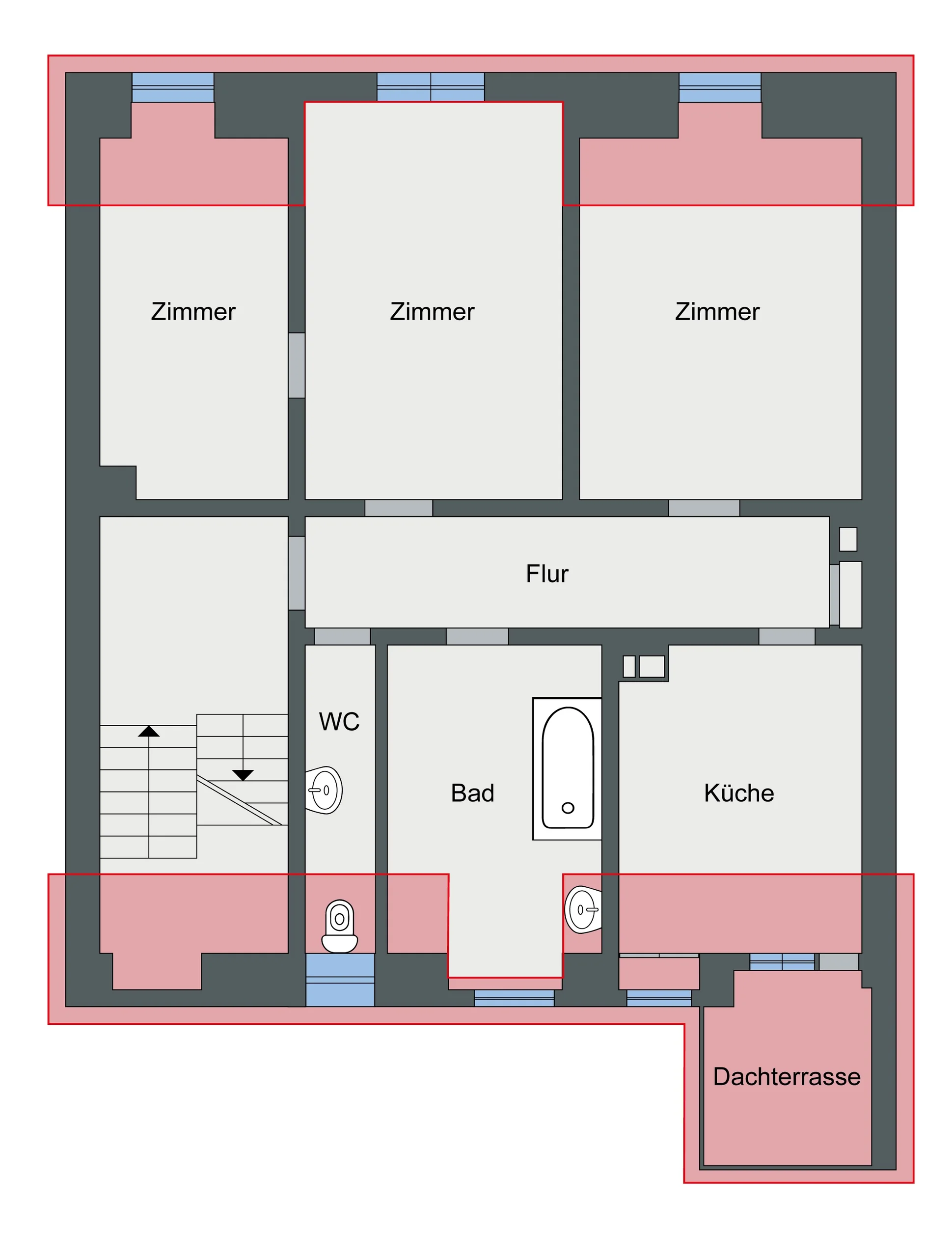 KA-Durlach / stilvolles und gepflegtes MFH mit vier Wohnungen, Garten, Innenhof und Speicherfläche / vermietet