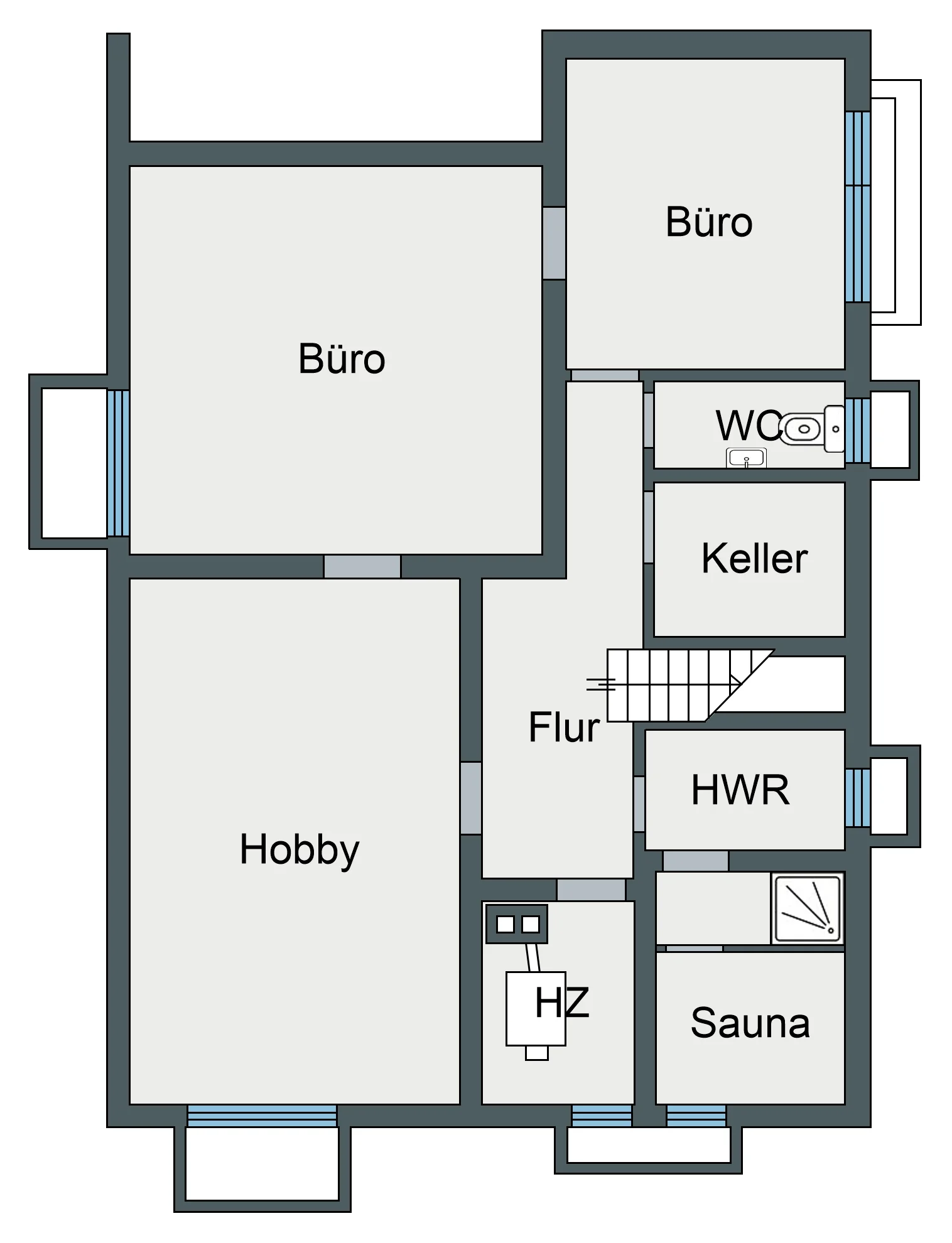 Ettlingen-Bruchhausen / geräumiges Einfamilienhaus mit Garten, Garage, Hobbyraum & Büroräumen