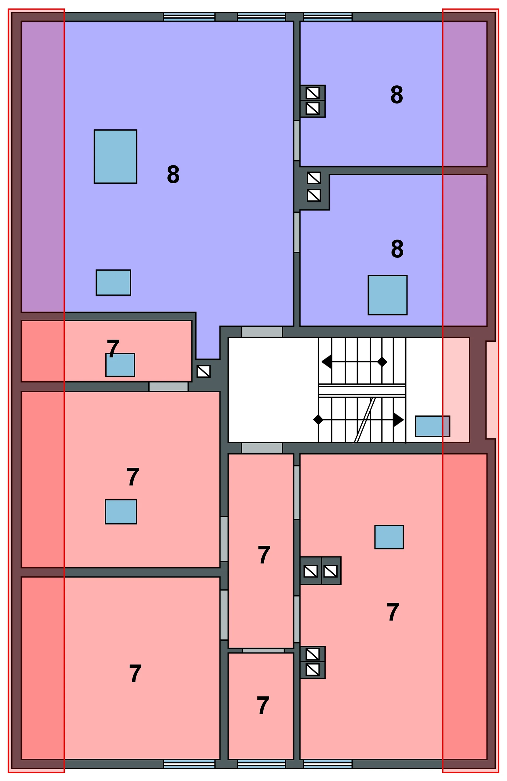 Rastatt / Mehrfamilienhaus mit 8 Wohneinheiten in Bahnhofsnähe / 1 Wohnung frei