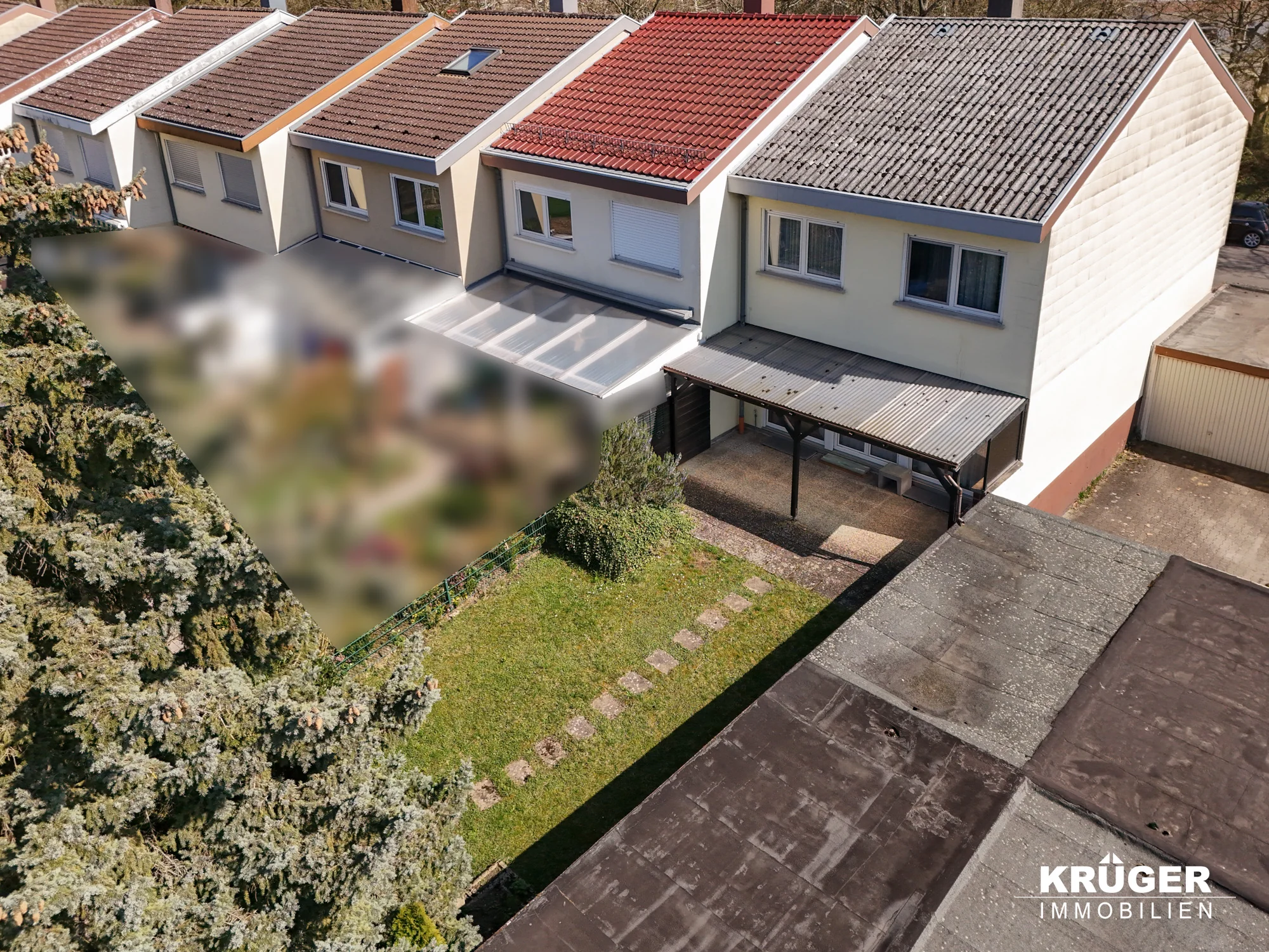 Karlsruhe-Hagsfeld / familienfreundliches Reiheneckhaus mit Terrasse, Garten & Einzelgarage / sofort bezugsfrei