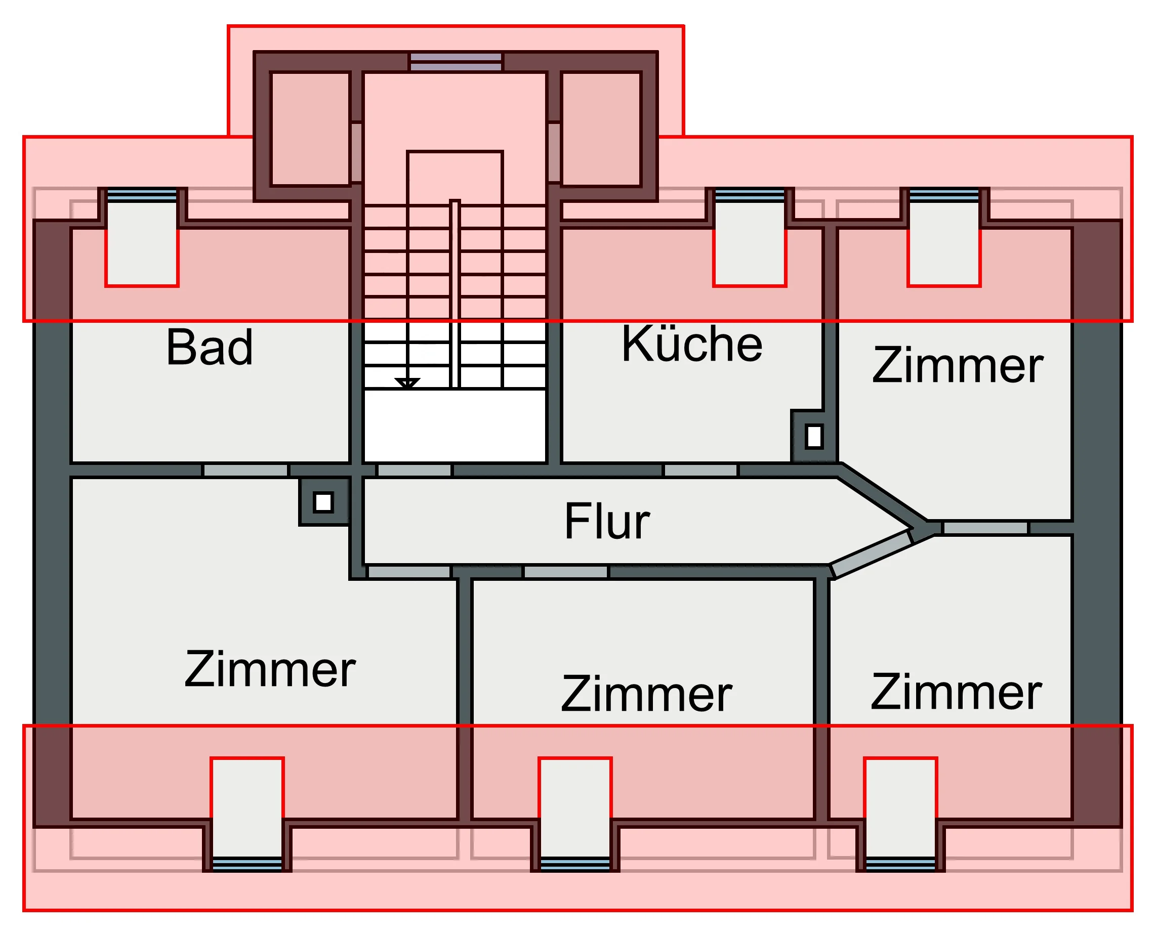 KA-Durlach / 4-Zi.-DG-Whg. im ruhigen Rückgebäude eines gepflegten Altbaus / vermietet