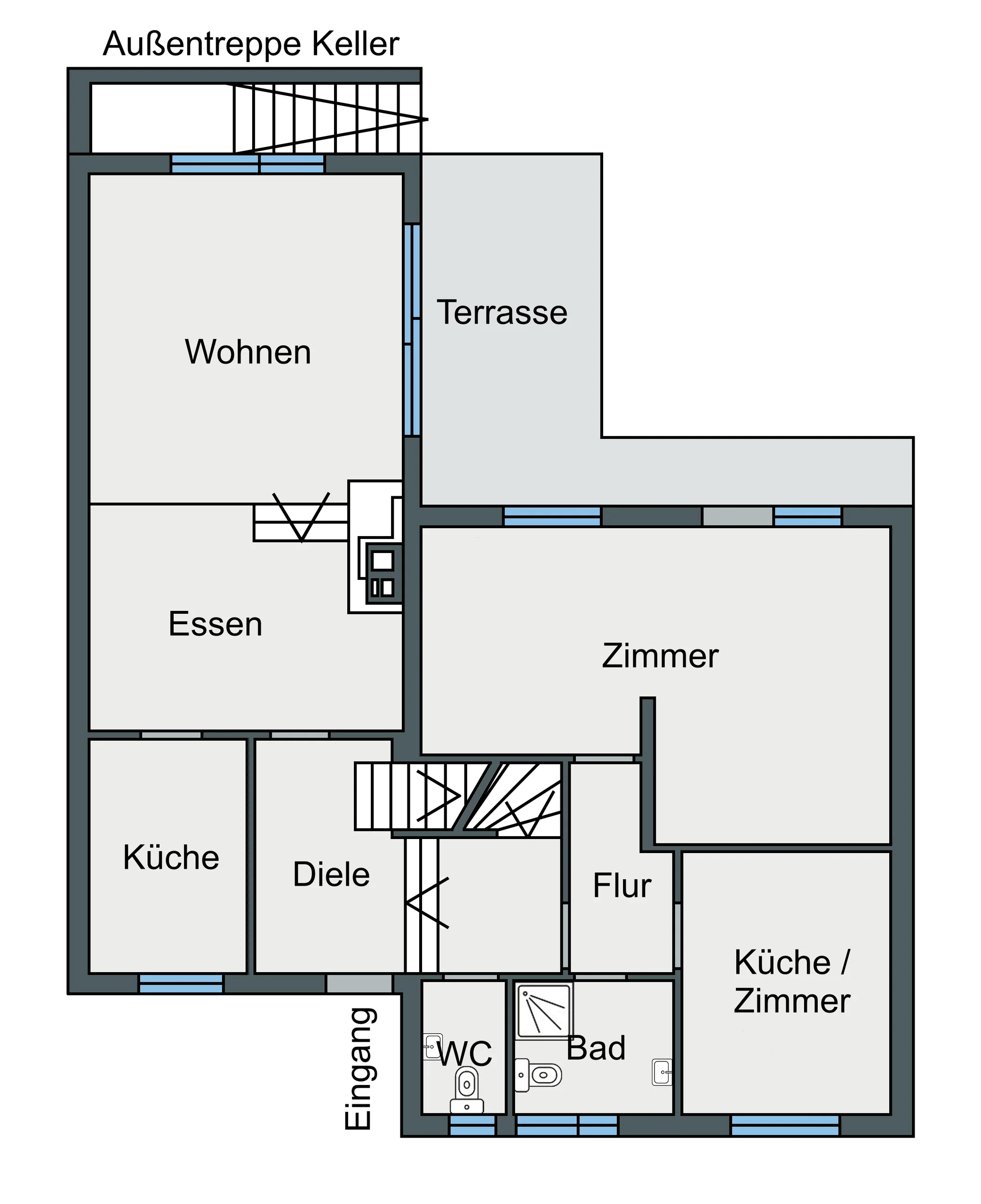 KA-Durlach | Familienfreundliches Einfamilienhaus mit 7 Zimmern, Hobbyraum, Garten & 2 TG-Stellplätzen - ruhige, zentrale Lage - sofort bezugsfrei