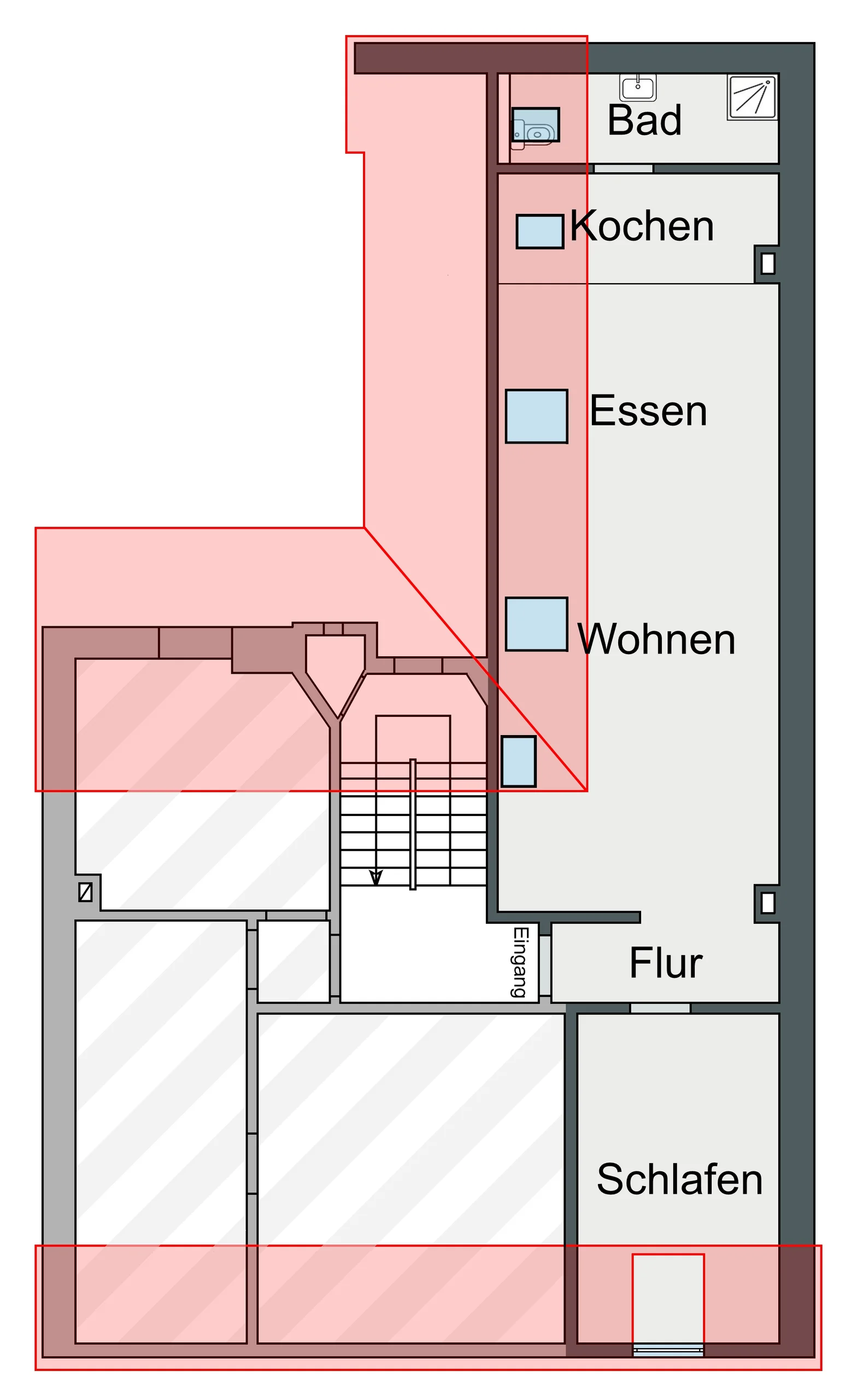 KA-Durlach | gut geschnittene 2-Zi-DG-ETW mit Turmbergblick - sofort bezugsfrei