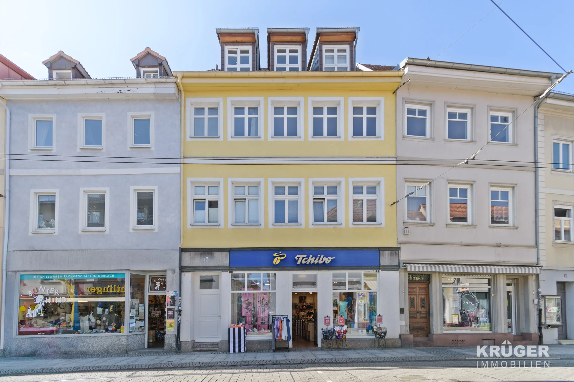 KA-Durlach / außergewöhnliche DG-Maisonette-Whg mit Süd-Loggia, 5 Zimmer und optional zwei TG-Stellplätze