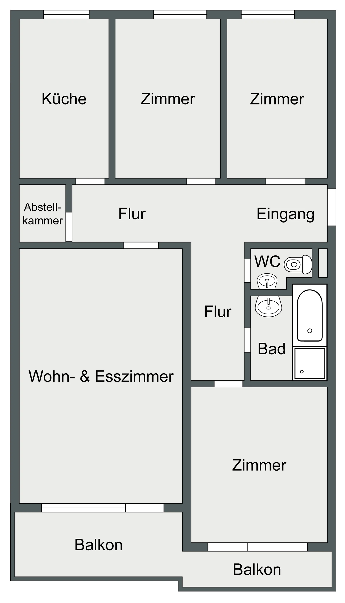 Leinfelden-Echterdingen, Ortsteil Musberg - Helle 4-Zi.-Whg. mit Balkon und TG-Stellplatz - Sofort frei