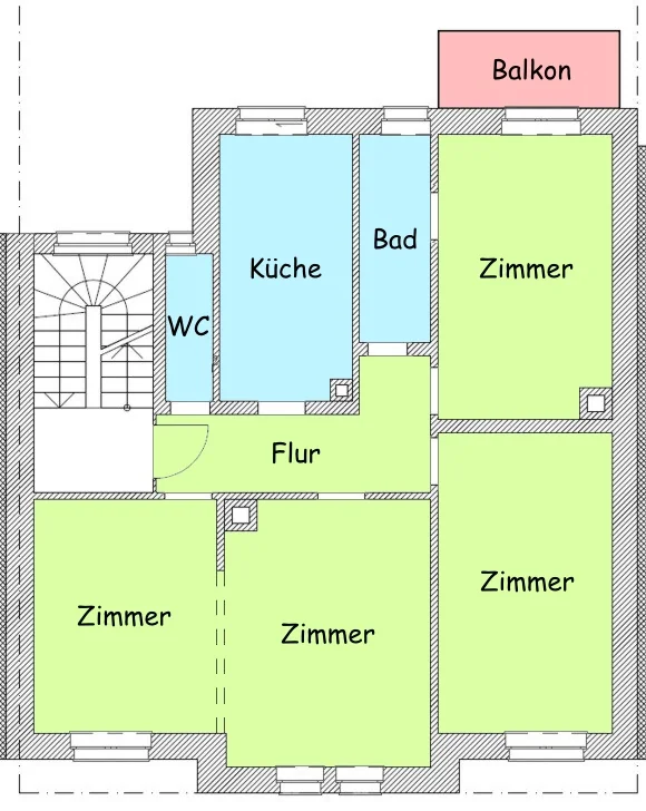 KA-Weststadt / geräumige 4-Zi-Wohnung mit Südbalkon in stilvollem Altbau / Dielenböden-Stuck-Stiltüren