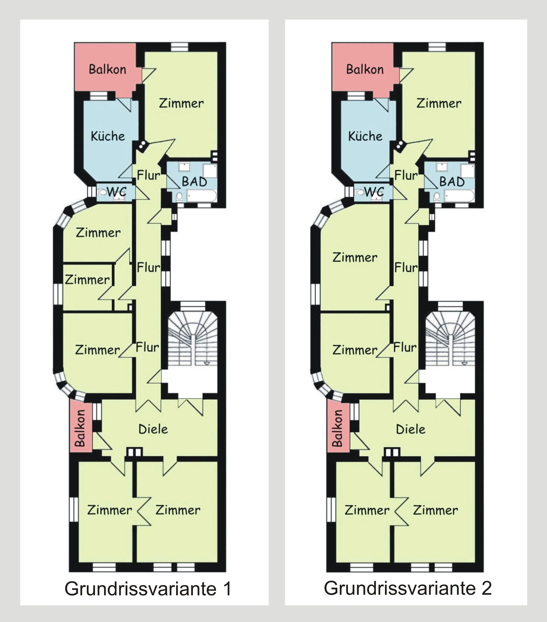 Mannheim-Lindenhof / Sanierte 6-Zi-Altbau-Wohnung mit 2 Balkonen in Jugendstil-Kulturdenkmal / Stuck - Stiltüren - uvm...