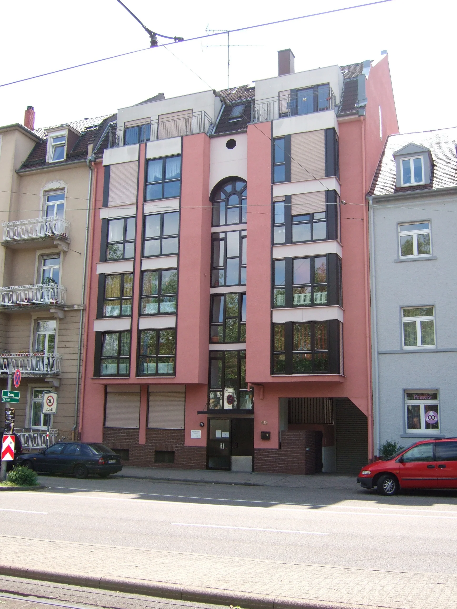 KA-Weststadt-Kaiserallee / Helle 3,5-Zi-Wohnung mit großem Südbalkon