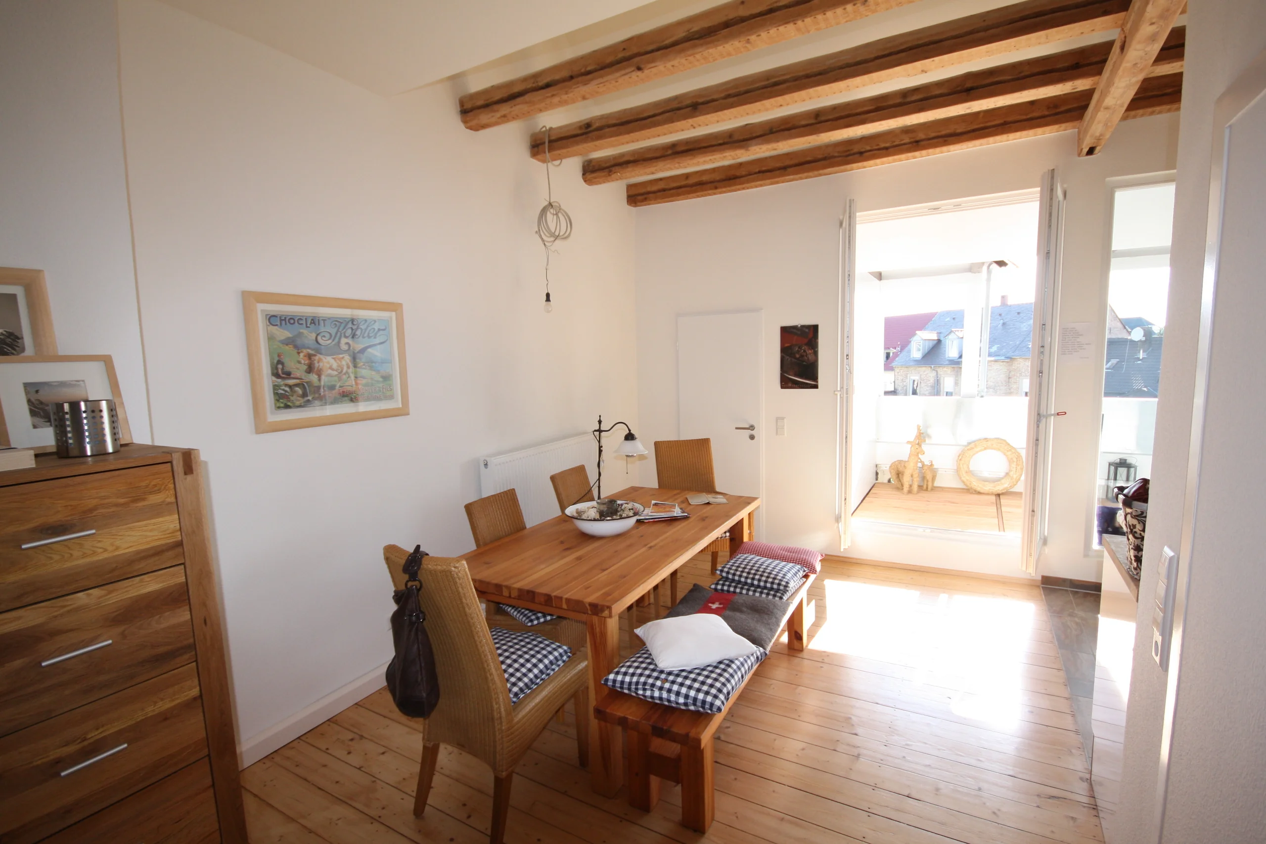 Sanierte 3-Zi-DG-Studio-Maisonette-Wohnung mit Loggia & Einbauküche in stilvollem Altbau in Durlach mit Turmbergblick