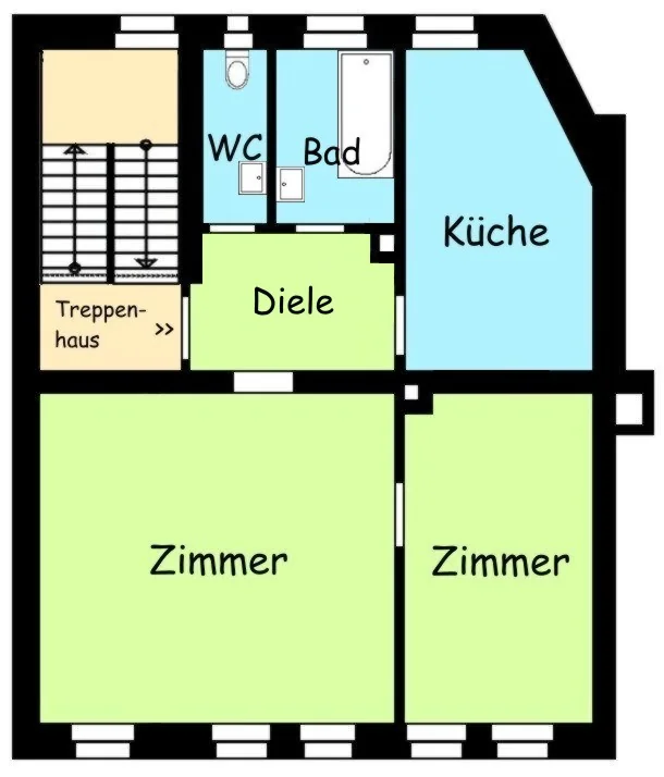 Solides Mehrfamilienhaus mit 4 Einheiten in Nürnberg / Nahe zum Stadtpark