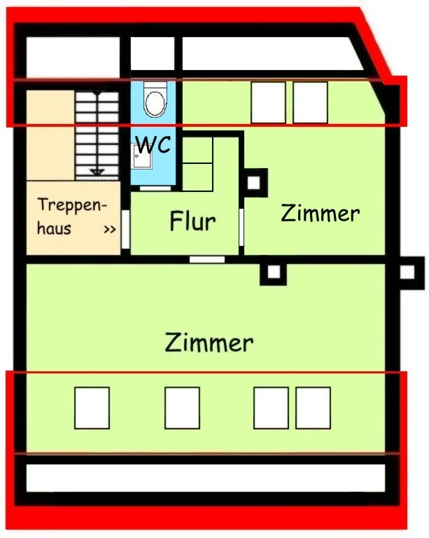 Solides Mehrfamilienhaus mit 4 Einheiten in Nürnberg / Nahe zum Stadtpark