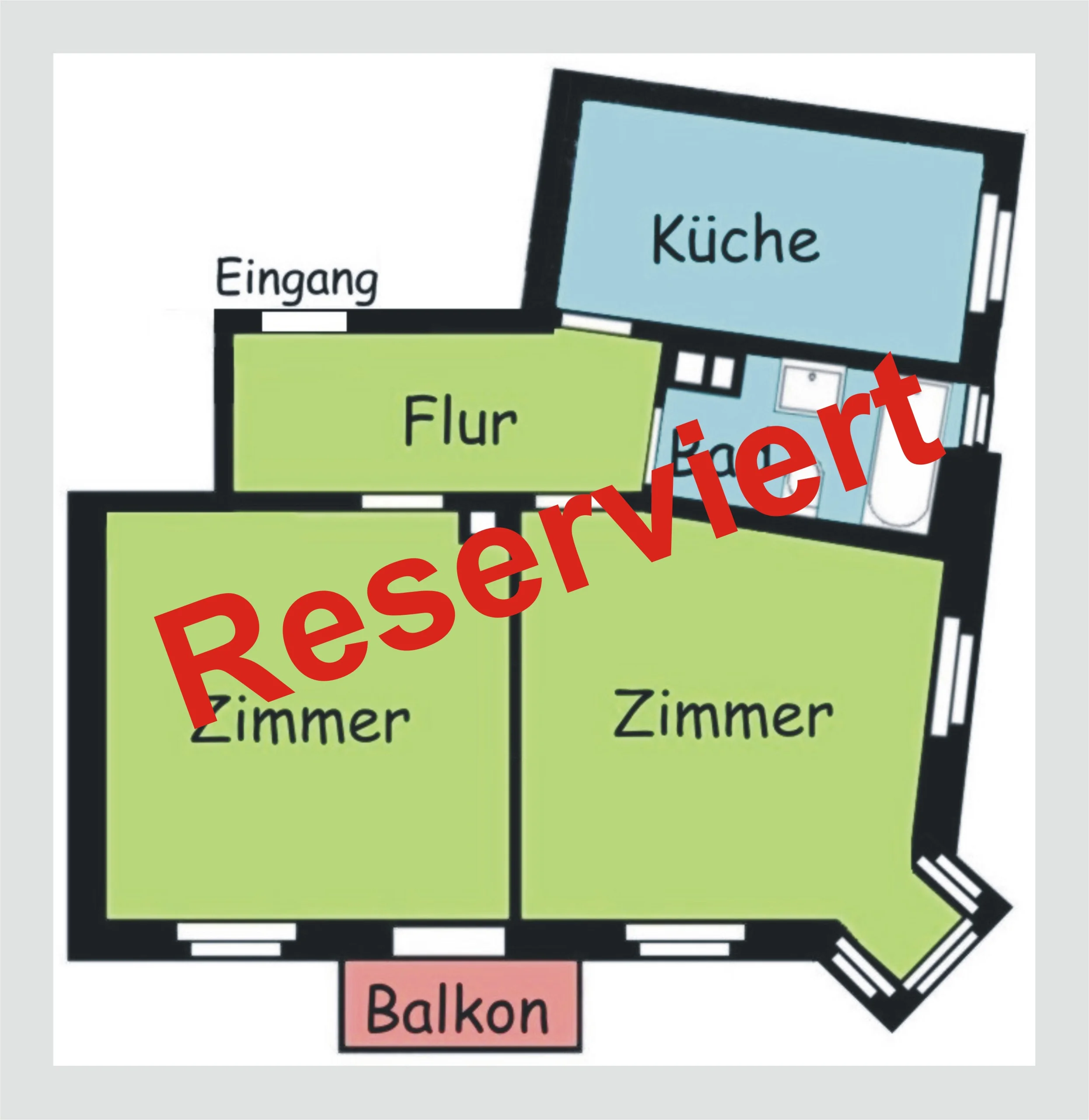 KA-Mühlburg, Peter-und-Paul-Platz / Schöne 2-Zimmer-Wohnung mit Erker, Balkon, Dielenböden und hohen Decken in stilvollem Haus