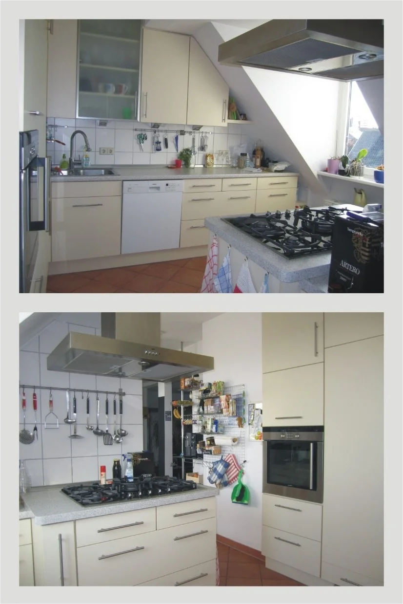 KA-Südweststadt / außergewöhliche & helle DG-Maisonette-Whg mit 2 Dachbalkonen, Garage, Einbauküche, Einbaumöbeln, 2 Kellerräumen und vieles mehr!