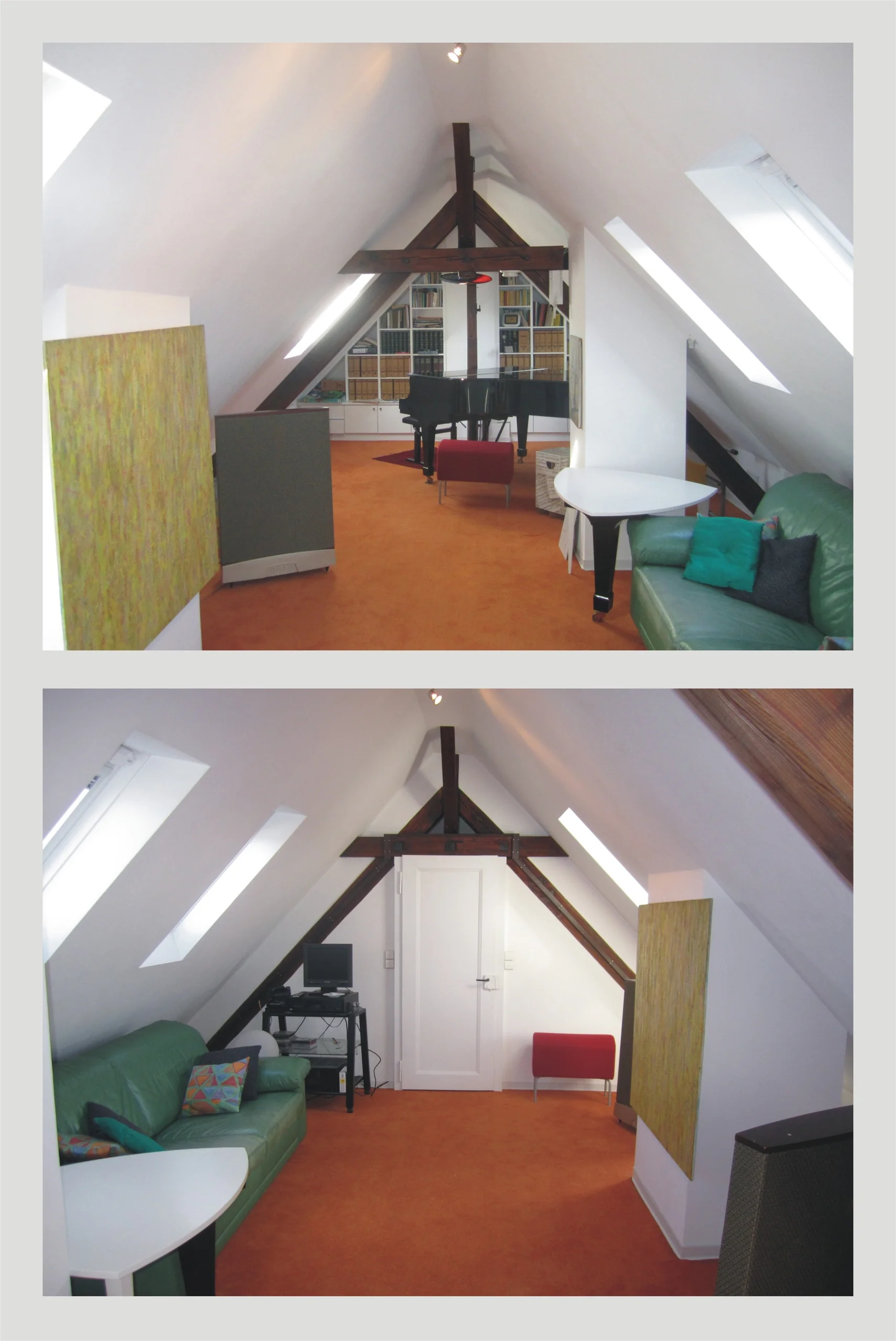 KA-Südweststadt / außergewöhliche & helle DG-Maisonette-Whg mit 2 Dachbalkonen, Garage, Einbauküche, Einbaumöbeln, 2 Kellerräumen und vieles mehr!