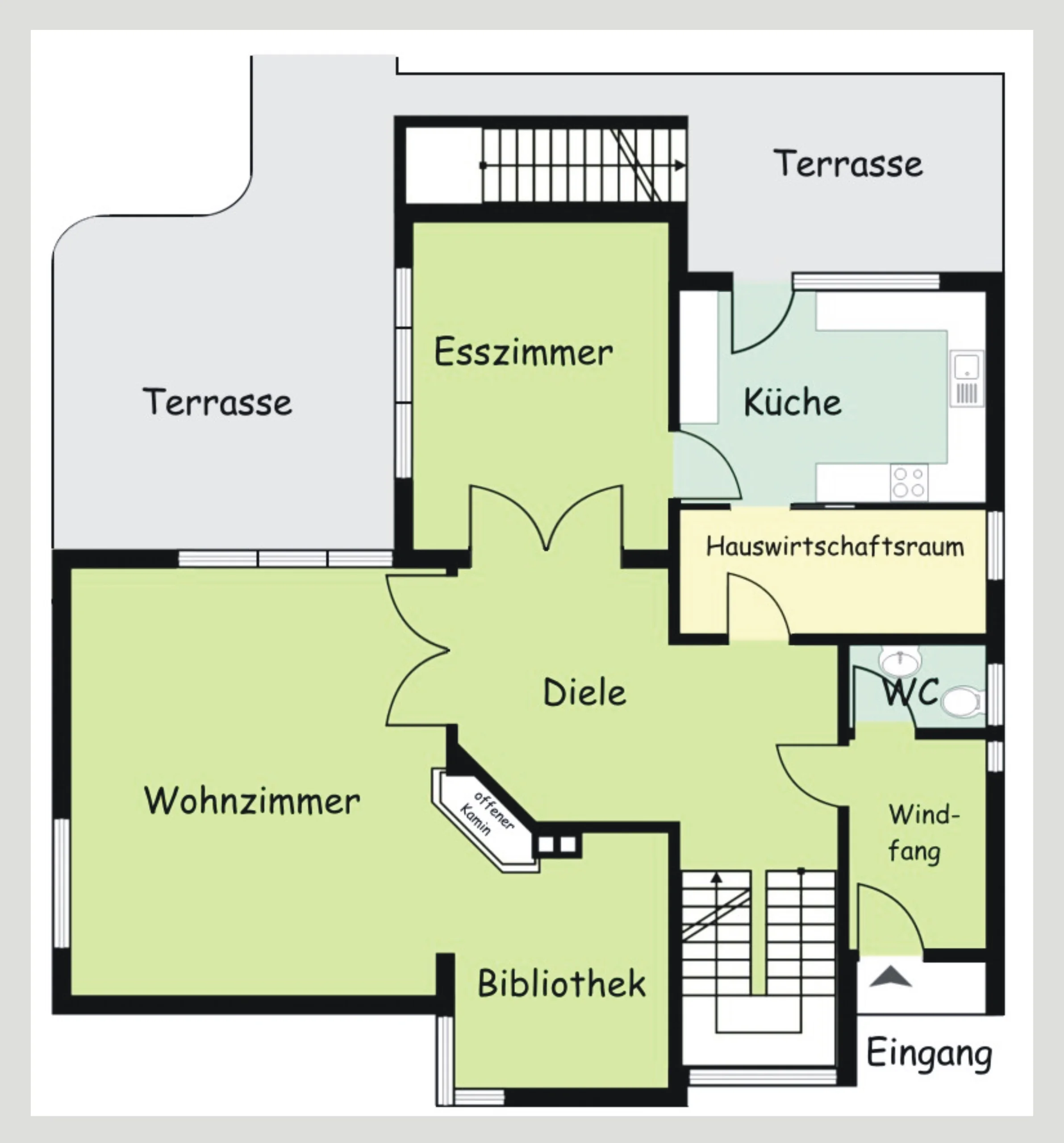 Karlsruhe-Durlach-Guggelensberg / Gepflegtes 1-Familienhaus mit Einliegerwohnung auf tollem Eckgrundstück in einzigartiger, naturnaher und ruhiger Hangwohnlage - direkt angrenzend an den Wald des Durl