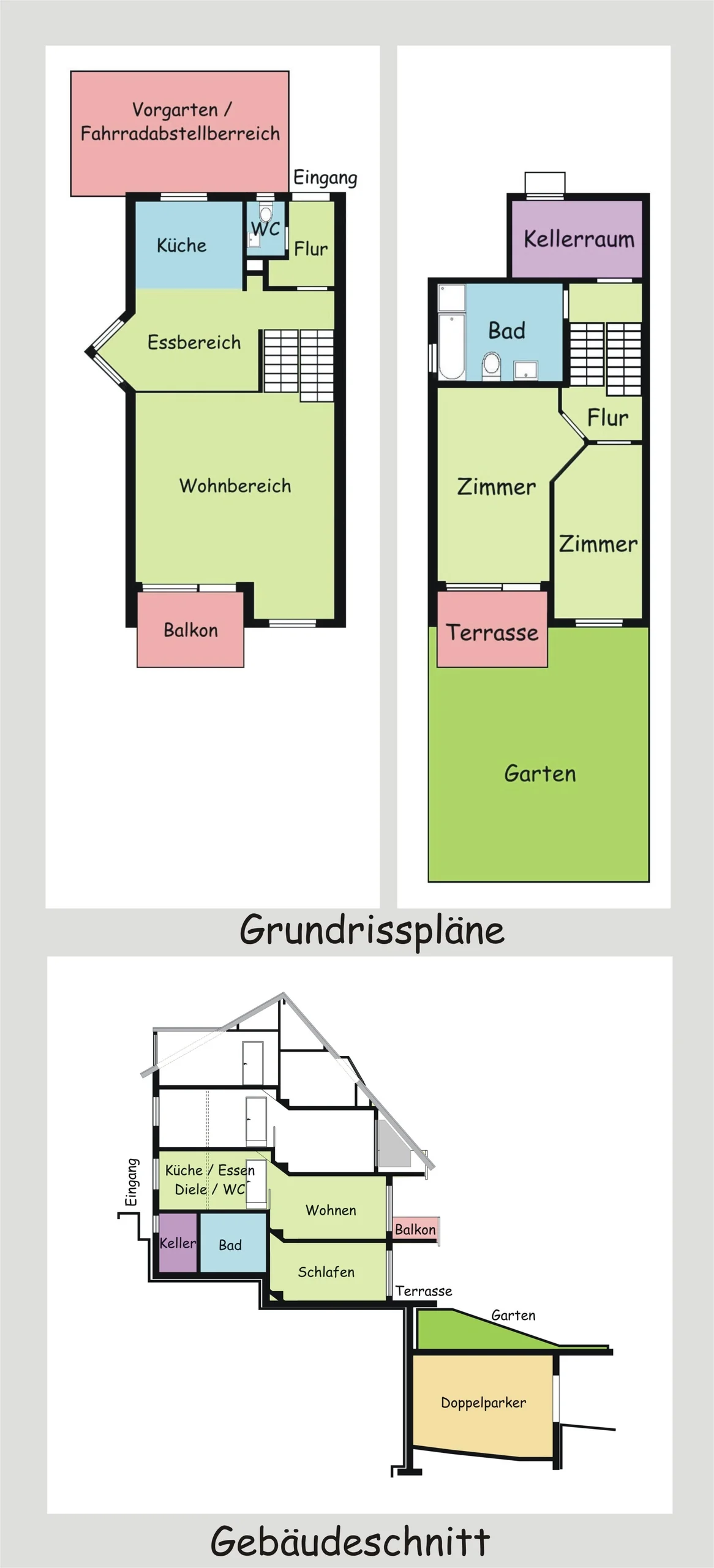 Karlsruhe-Grötzingen / Helle 3-Zi-Maisonette-Wohnung mit Balkon, Terrasse, Duplex-Parker & eigenem Garten in grüner Süd-Hang-Ortsrandlage / bezugsfrei zum 01.10.2012