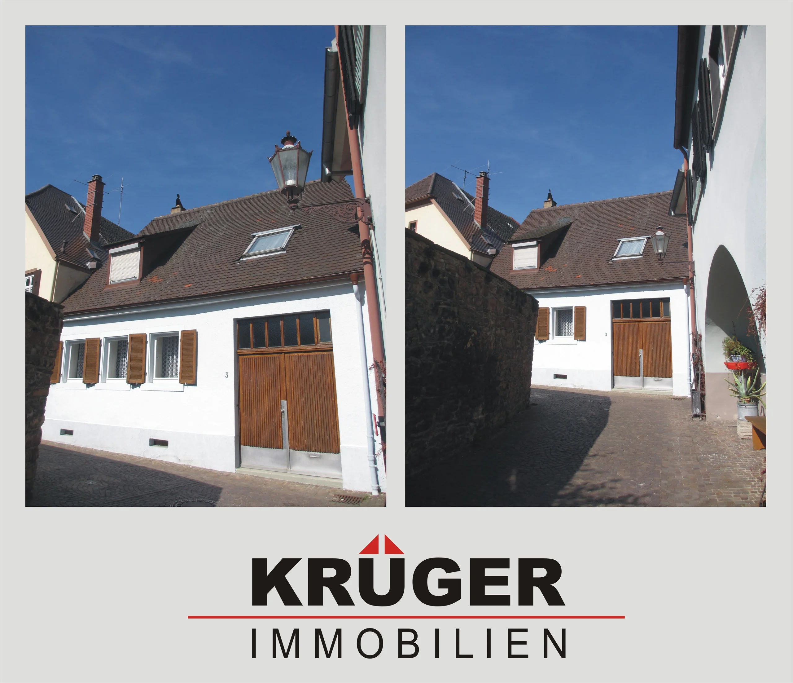 KA-Durlach / 1-Familienhaus mit Grundstück in toller Altstadtlage - An der Stadtmauer - mit historischem Stadtmauerbogen