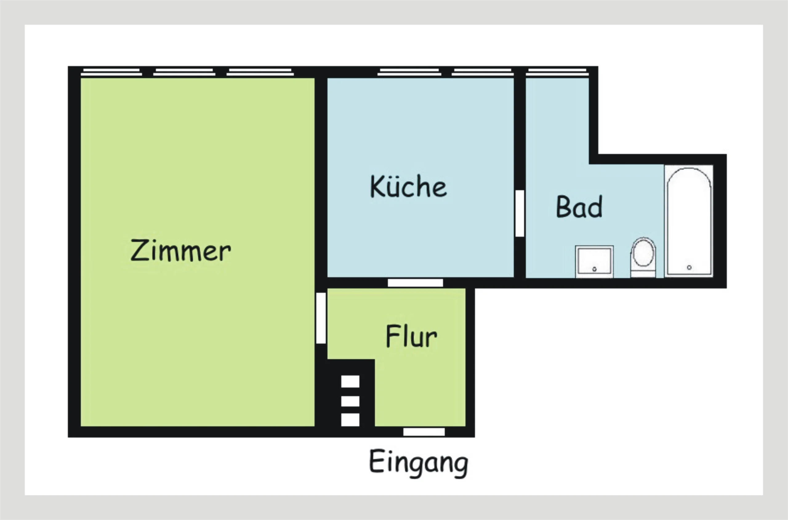 Karlsruhe-Grünwinkel / preiswerte & renovierungsbedürftige 1-Zimmer-DG-Wohnung mit KFZ-Stellplatz und EBK / sofort bezugsfrei
