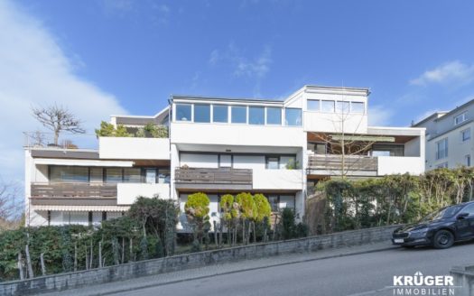 KA-Grötzingen / Penthouse mit großer Dachterrasse & 2 TG-Stellpl. mit tollem Ausblick